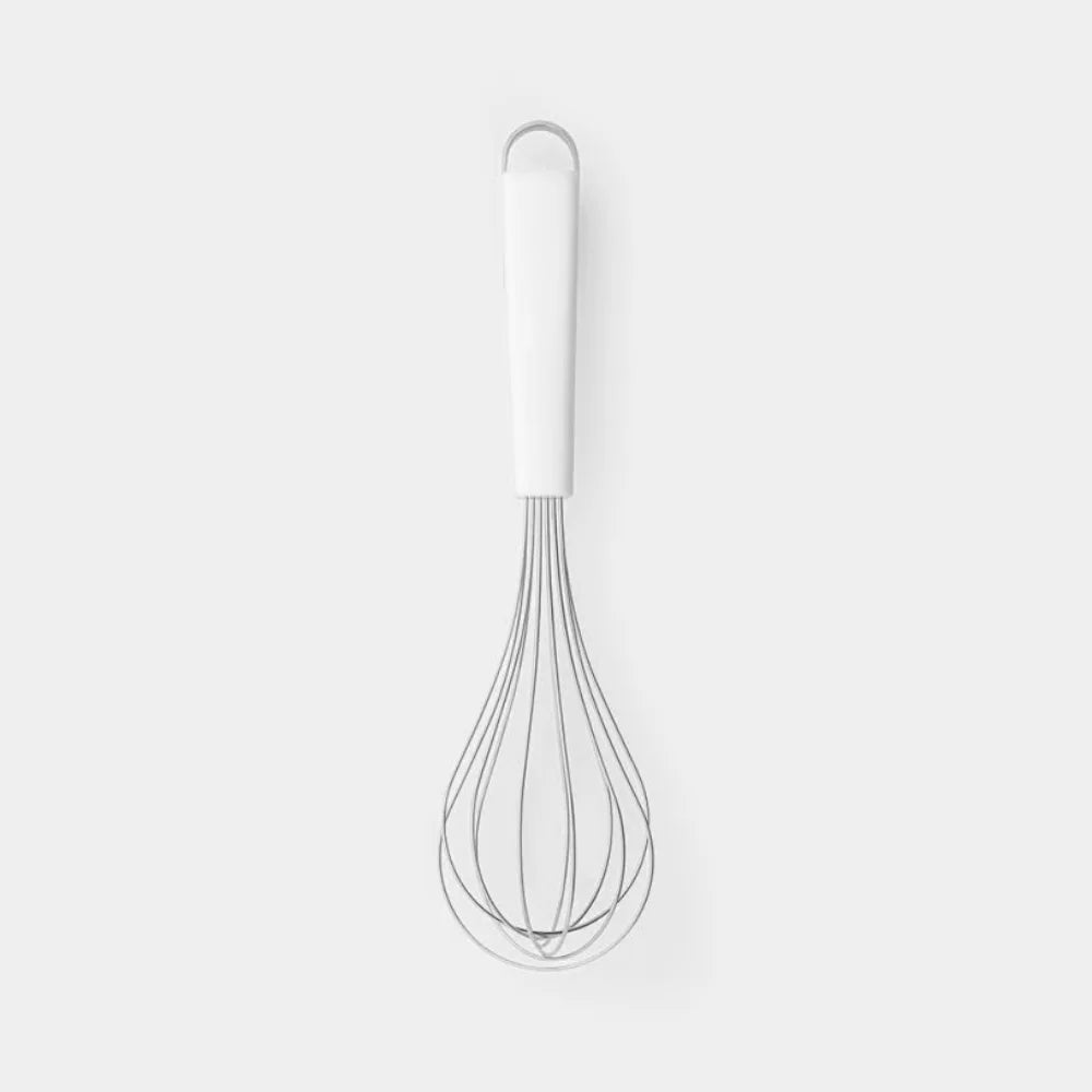 Brabantia |ESSENTIAL Large Whisk 白柄大號打蛋器|27.2cm
