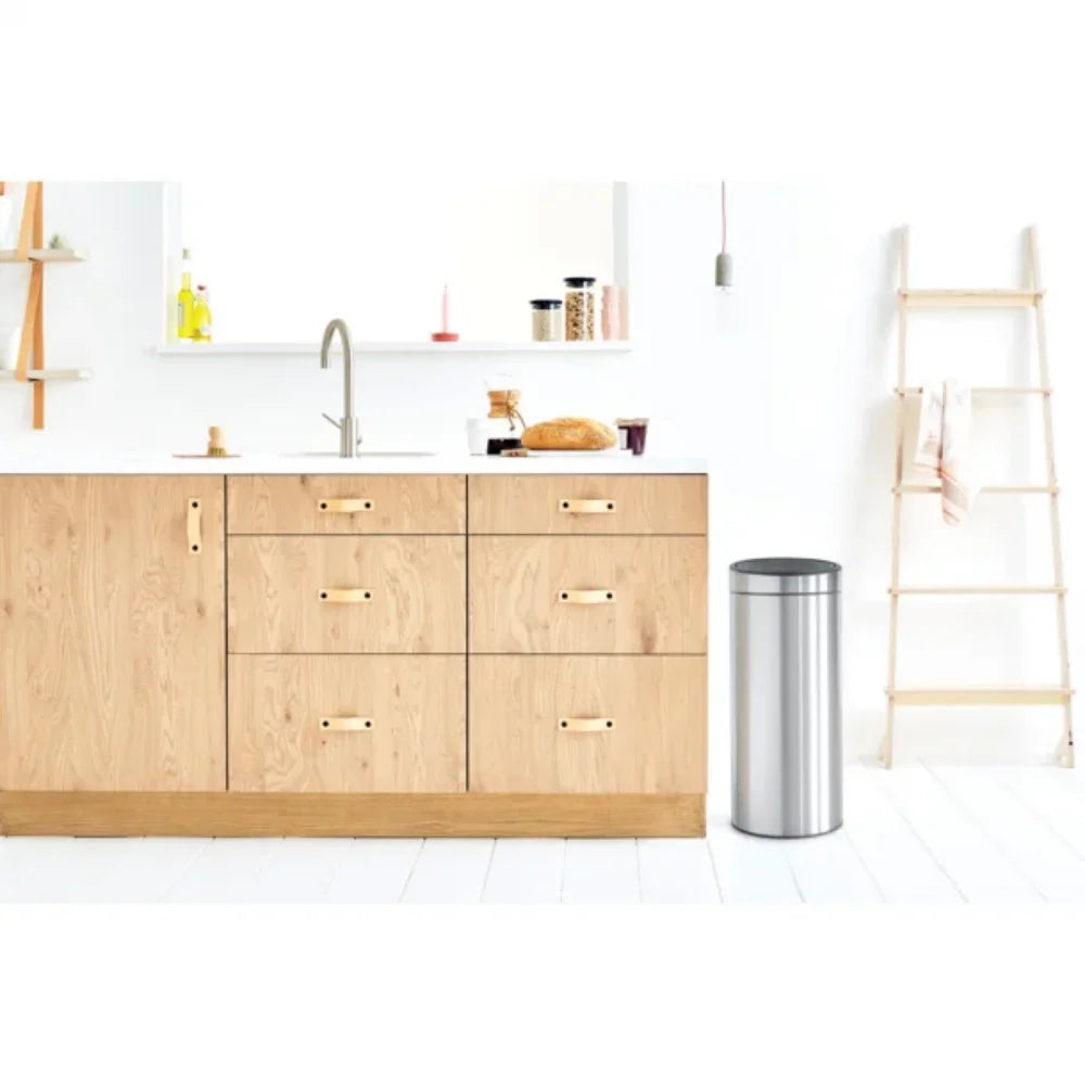 Brabantia|Touch Bin New 彈蓋垃圾桶 30L|塑膠內桶|3款顏色