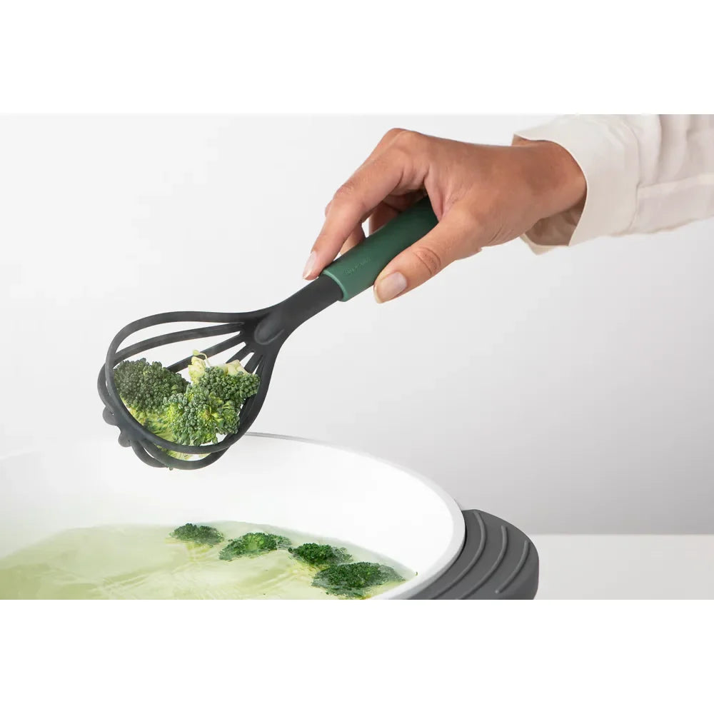 Brabantia丨Tasty+ Wisk + Draining Spoon 綠柄易潔打蛋器 + 撈厘|26.3cm