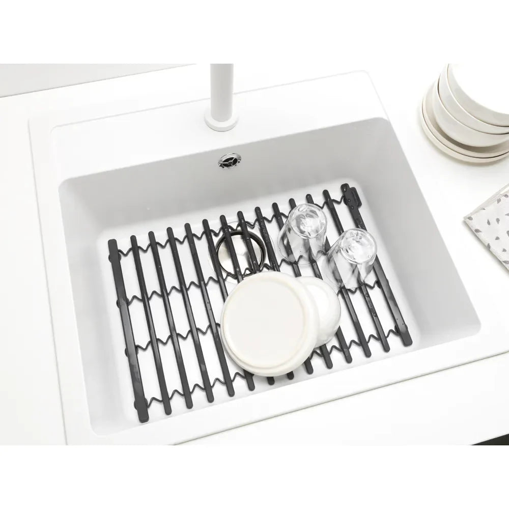 Brabantia |Sinkside Sink Mat 鋅盤伸縮隔水墊|深灰|1.5 x 30 x 30cm