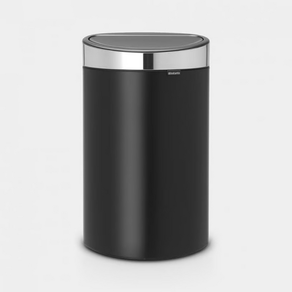 Brabantia｜Touch Bin New 平背彈蓋垃圾桶 40L｜塑膠內桶｜2款顏色
