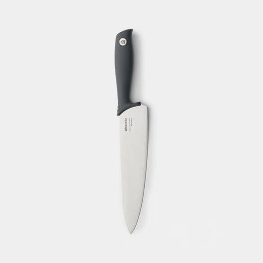 Brabantia丨Tasty+ Chef's Knife 灰柄不鏽鋼廚師刀丨33.4cm
