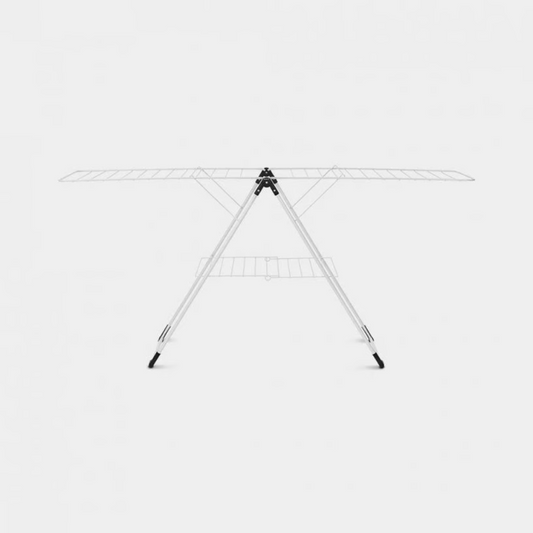 Brabantia丨Drying Rack T-model 摺合座地晾衫架 丨白色丨晾衫長度20米