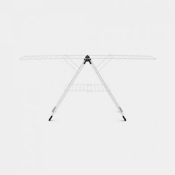 Brabantia丨Drying Rack T-model 摺合座地晾衫架 丨白色丨晾衫長度20米