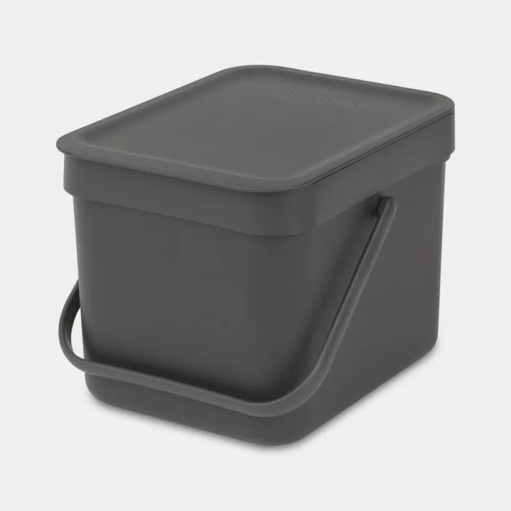 Brabantia｜Sort & Go Waste Bin 掛牆式手提回收垃圾桶 6L｜塑膠內桶｜3款顏色