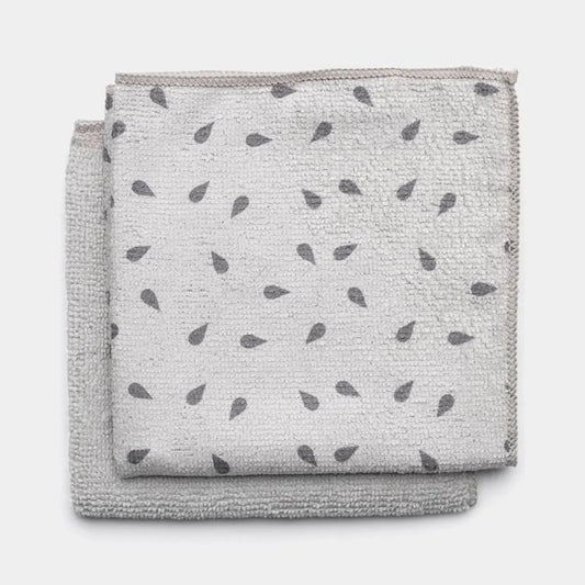 Brabantia ｜Microfribe Dish Cloth Set of 2 纖維抹碗布兩片裝｜0.5 x 30 x 30cm｜兩種顏色