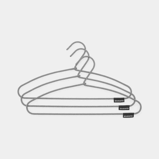 Brabantia丨Clothes Hangers x 3 3個裝防滑衣架 丨黑白色