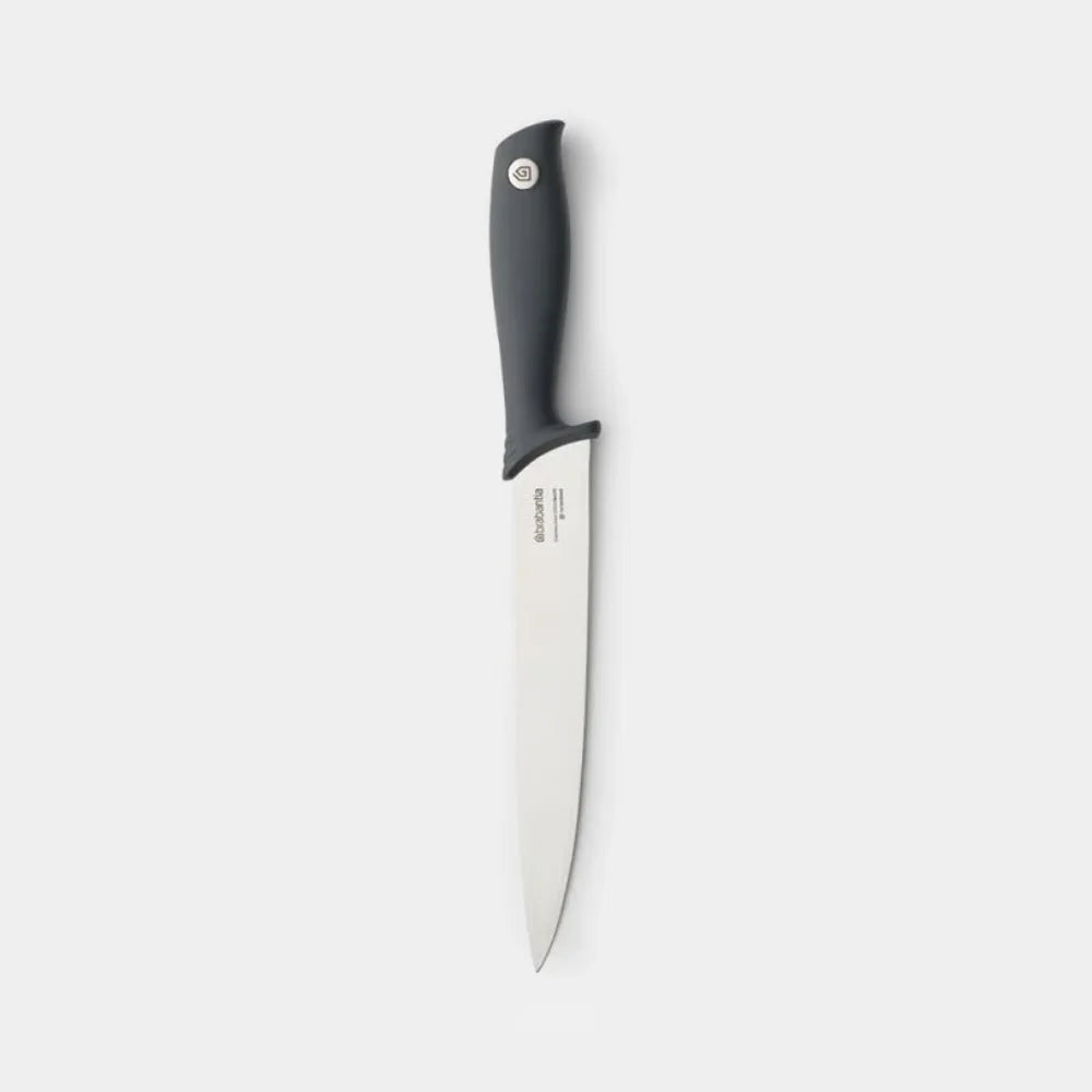 Brabantia丨Tasty+ Carving Knife 灰柄不鏽鋼切肉刀丨33.2cm