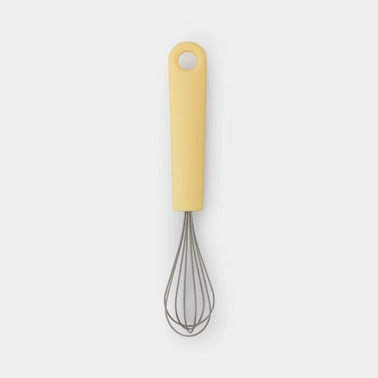 Brabantia ｜Tasty+ Whisk 黃柄不鏽鋼打蛋器｜兩個呎吋