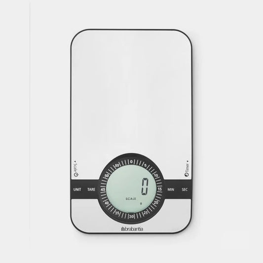 Brabantia｜PROFILE Kitchen Scale 長方形電子食物磅｜磨砂鋼
