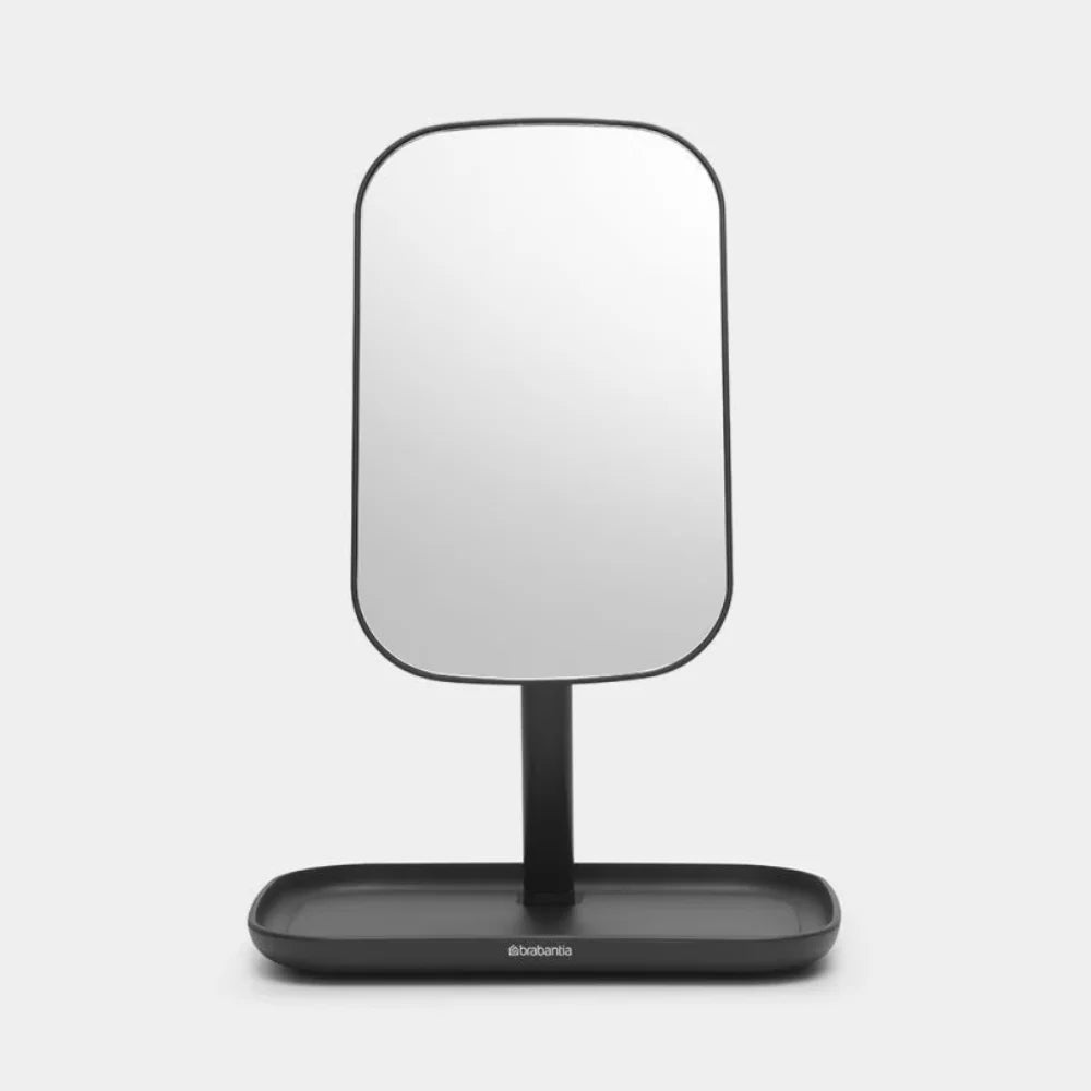 Brabantia ｜ReNew Mirror with Storage Tray 防水可調較式座鏡連置物底座｜兩款顏色