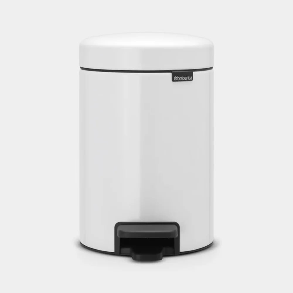 Brabantia｜Newicon Pedal Bin 圓形腳踏垃圾桶 3L｜塑膠內桶｜5款顏色 5 Colours