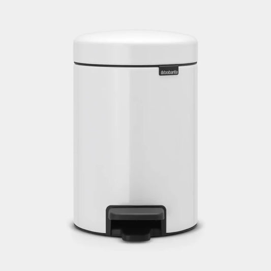 Brabantia｜Newicon Pedal Bin 圓形腳踏垃圾桶 3L｜塑膠內桶｜5款顏色 5 Colours