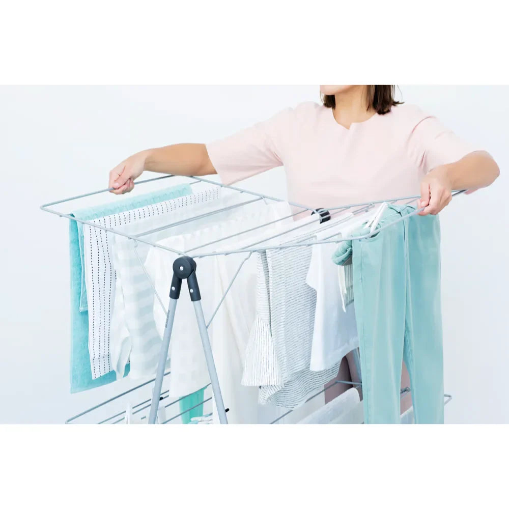 Brabantia丨Drying Rack Tower 三層式晾衫架 丨金屬灰丨晾衫長度20米