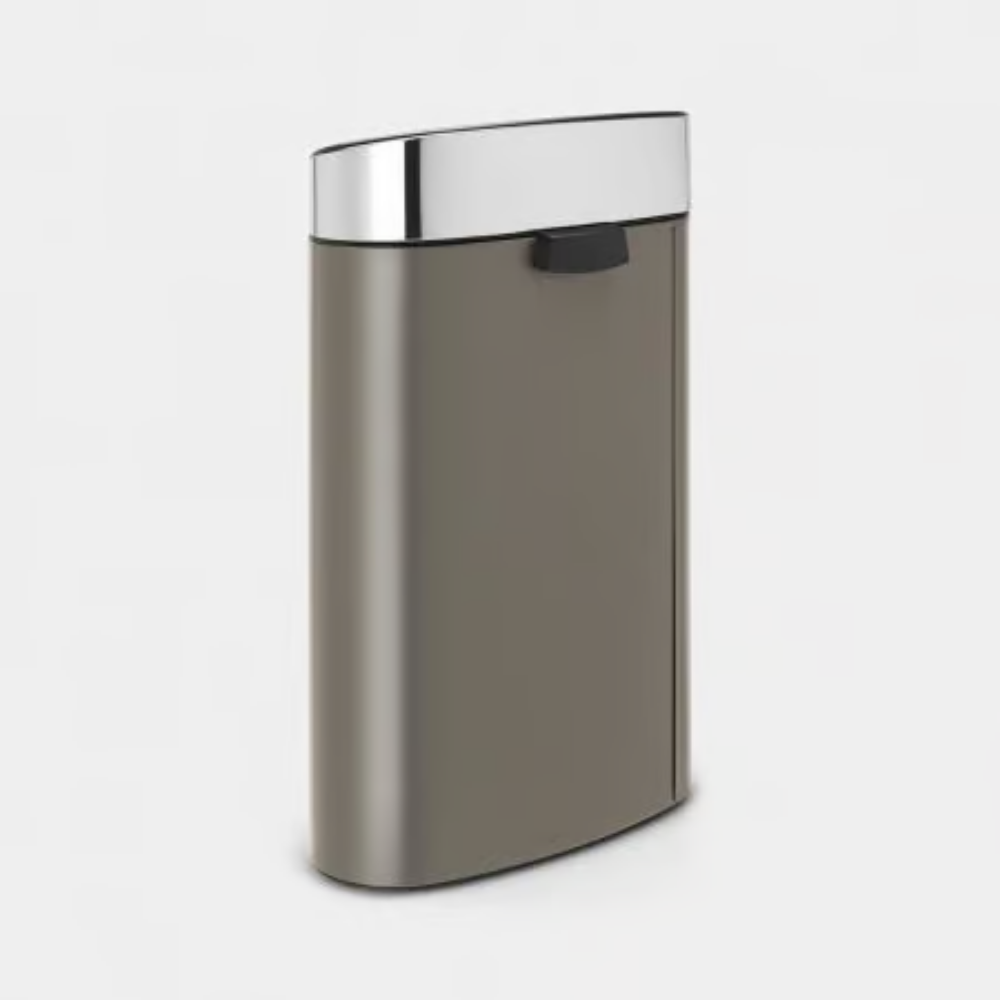 Brabantia｜Touch Bin New 平背彈蓋垃圾桶 40L｜塑膠內桶｜2款顏色