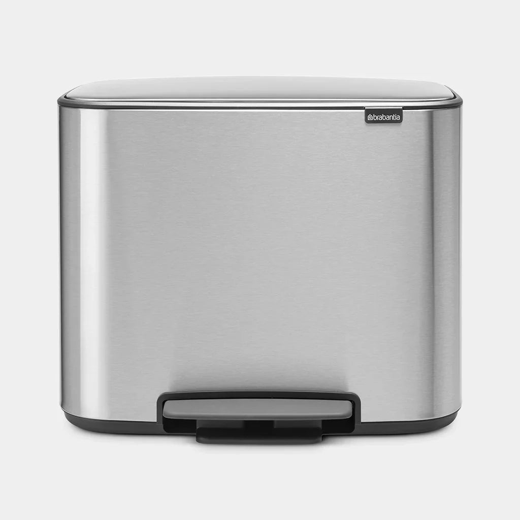 Brabantia｜Bo Pedal Bin 長形防指紋腳踏桶 36L｜4款顏色