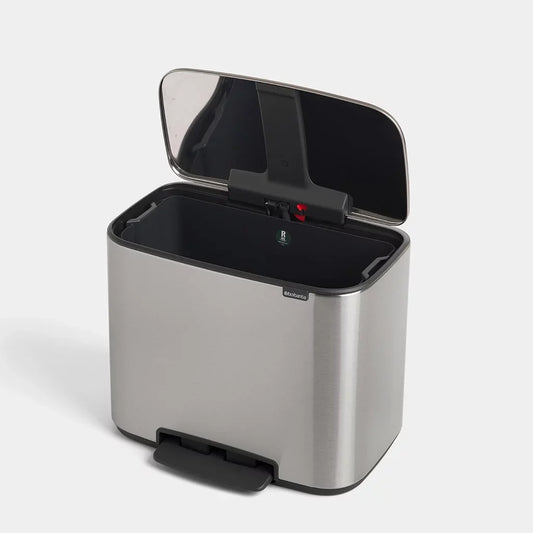 Brabantia｜Bo Pedal Bin 長形防指紋腳踏桶 36L｜4款顏色