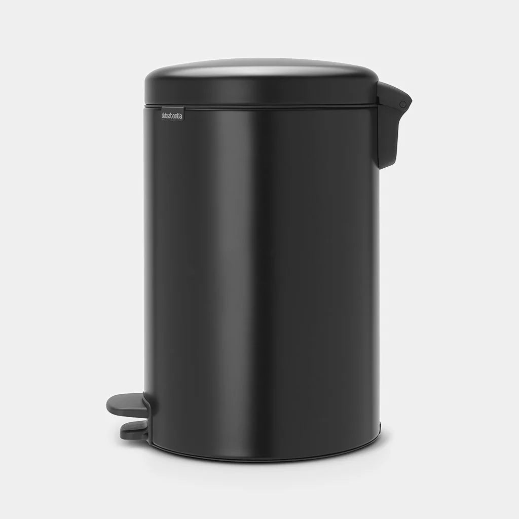 Brabantia｜Pedal Bin Newlcon 不銹鋼靜音圓形腳踏垃圾桶 20L｜塑膠內桶｜5款顏色