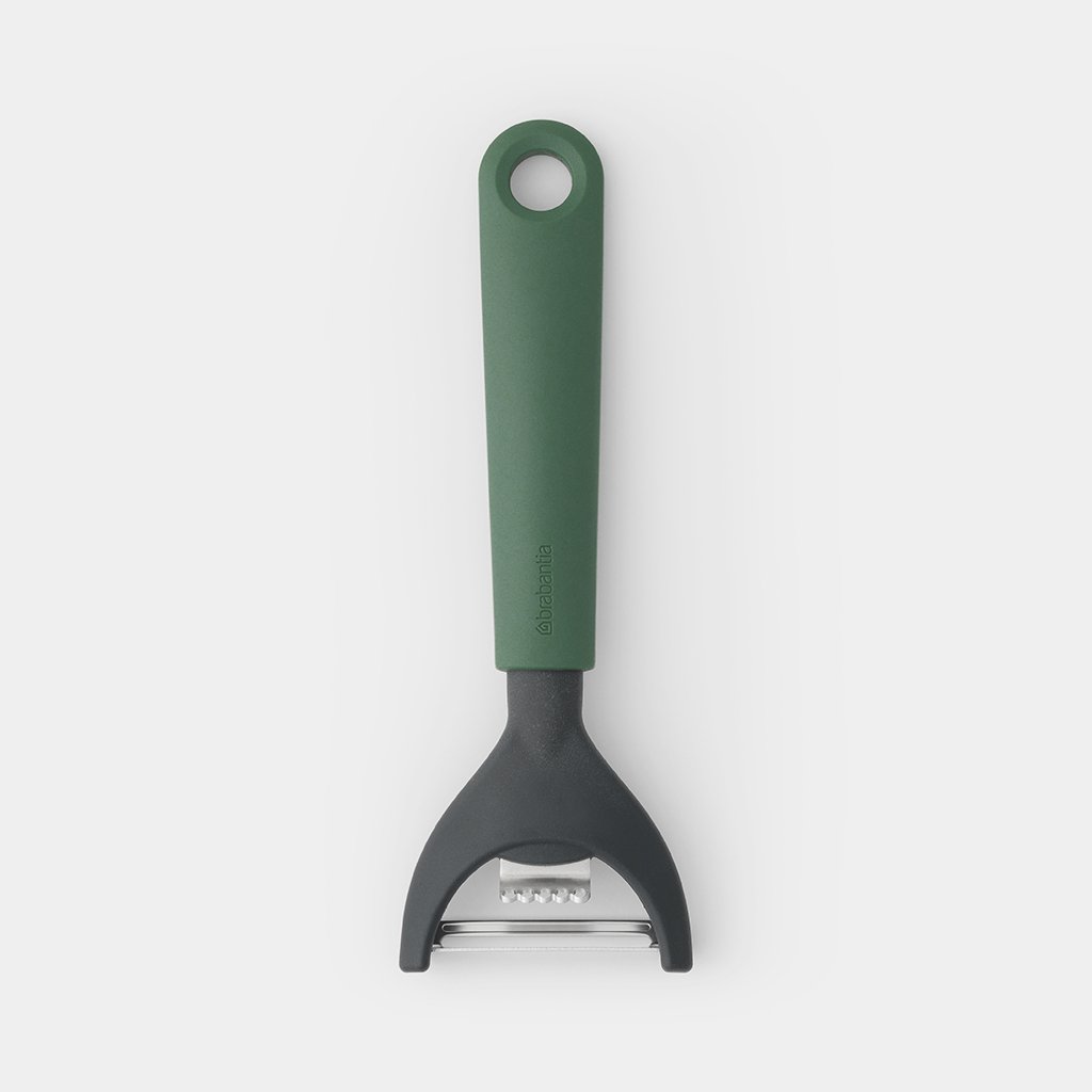 Brabantia｜TASTY+｜彩柄不鏽鋼Y型瓜刨PLUS果皮刮｜樅樹綠