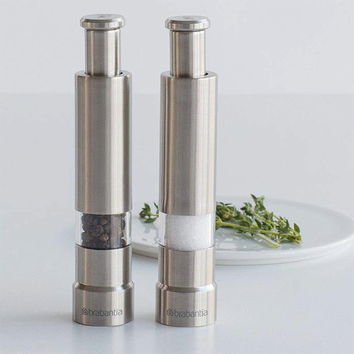 Brabantia｜Salt and Pepper Crusher Set 不鏽鋼胡椒及岩鹽研磨器套裝